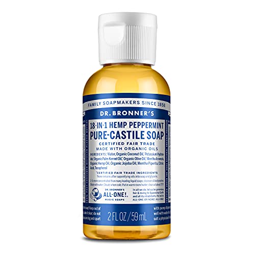 Dr. Bronner's - Pure-Castile Liquid Soap - Made with Organic Oils, 18-in-1 Uses: Face, Body, Hair, Laundry, Pets and Dishes, Concentrated, Vegan, Non-GMO