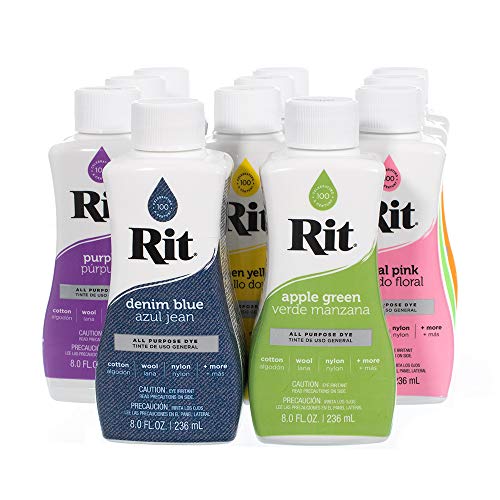 Rit Dye – 8 Oz. Liquid Fabric Dye for Clothing, Décor, and Crafts – Multiple Colors and Pack Size Options