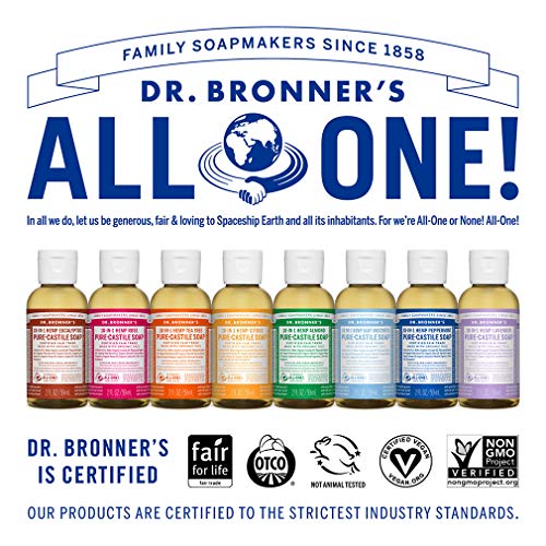 Dr. Bronner's - Pure-Castile Liquid Soap - Made with Organic Oils, 18-in-1 Uses: Face, Body, Hair, Laundry, Pets and Dishes, Concentrated, Vegan, Non-GMO