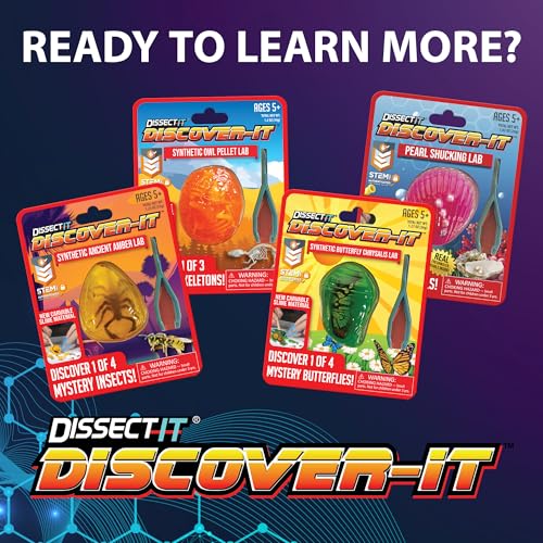 Dissect-It Discover-It Simulated Lab Dissection STEM Toy, Kids’ Home Learning Science Project, Great for Young Scientists!