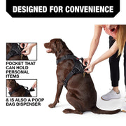 KONG Ultra Durable Waste Bag Harness (Large, Black)