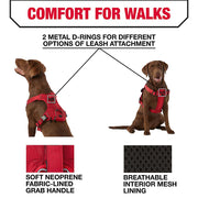 KONG Ultra Durable Waste Bag Harness (Large, Red)