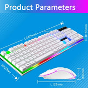 White Knight Gaming Keyboard and Mouse Set