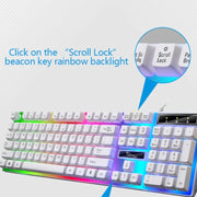 White Knight Gaming Keyboard and Mouse Set